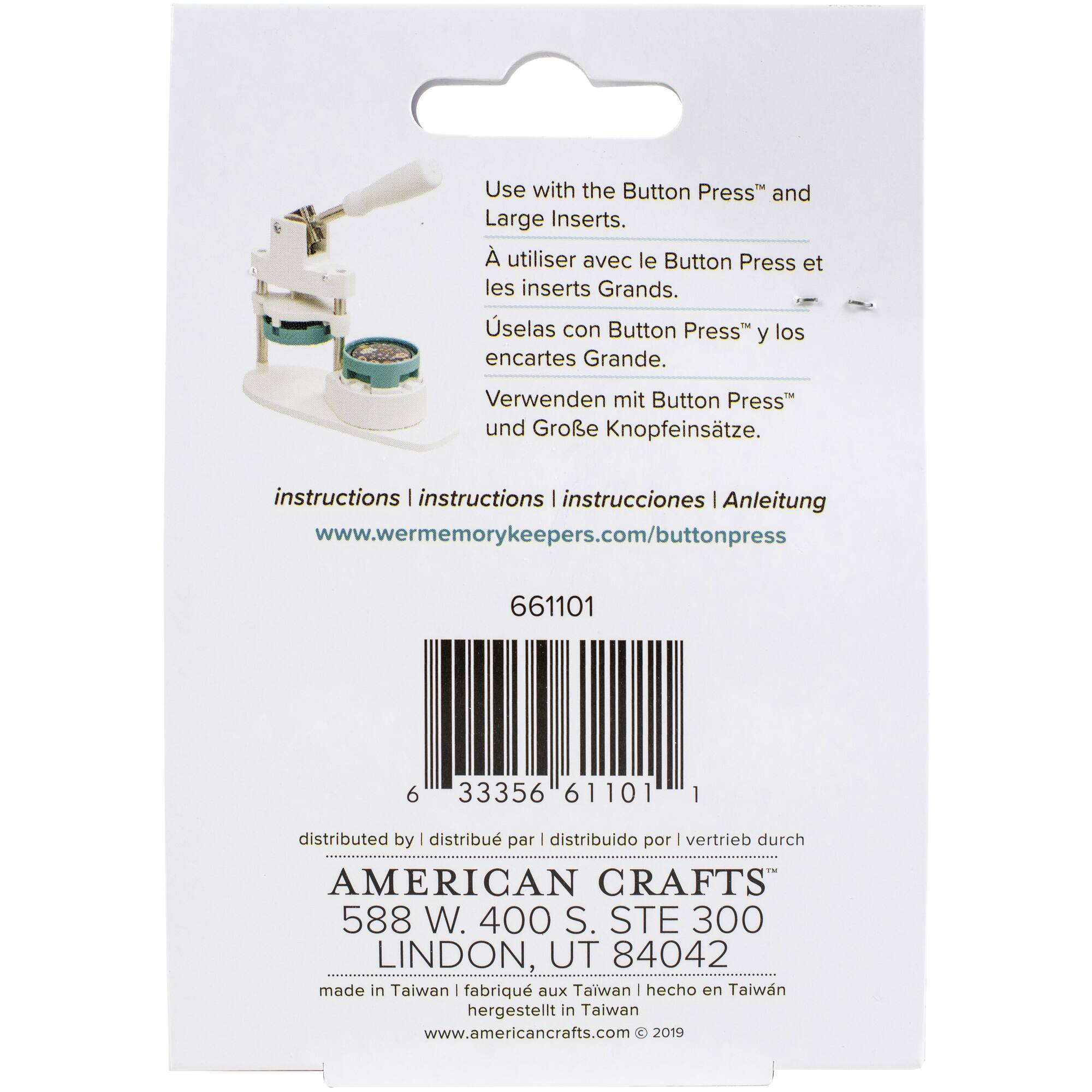 We R Memory Keepers® Button Press™ Adhesive Mirror Kit, Makes 3